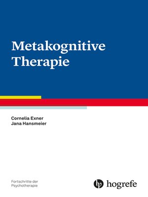 cover image of Metakognitive Therapie